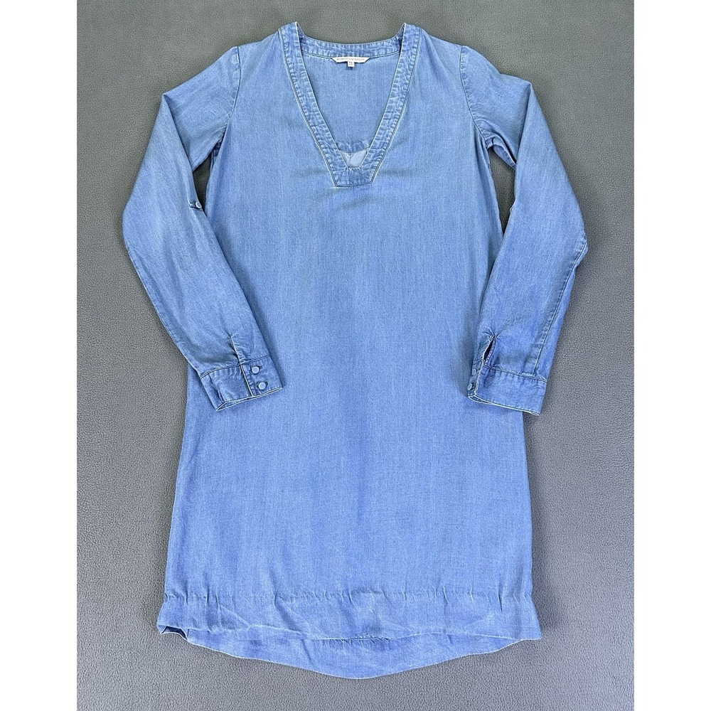 Rebecca Minkoff Dress Womens XXS Blue Denim Chambray Western Prairie Lightweight